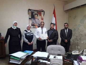 زيارة هيئة المواصفات السورية لمدير مديرية صناعة ريف دمشق