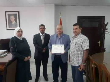 زيارة هيئة المواصفات السورية إلى معاون وزير التجارة الداخلية وحماية المستهلك