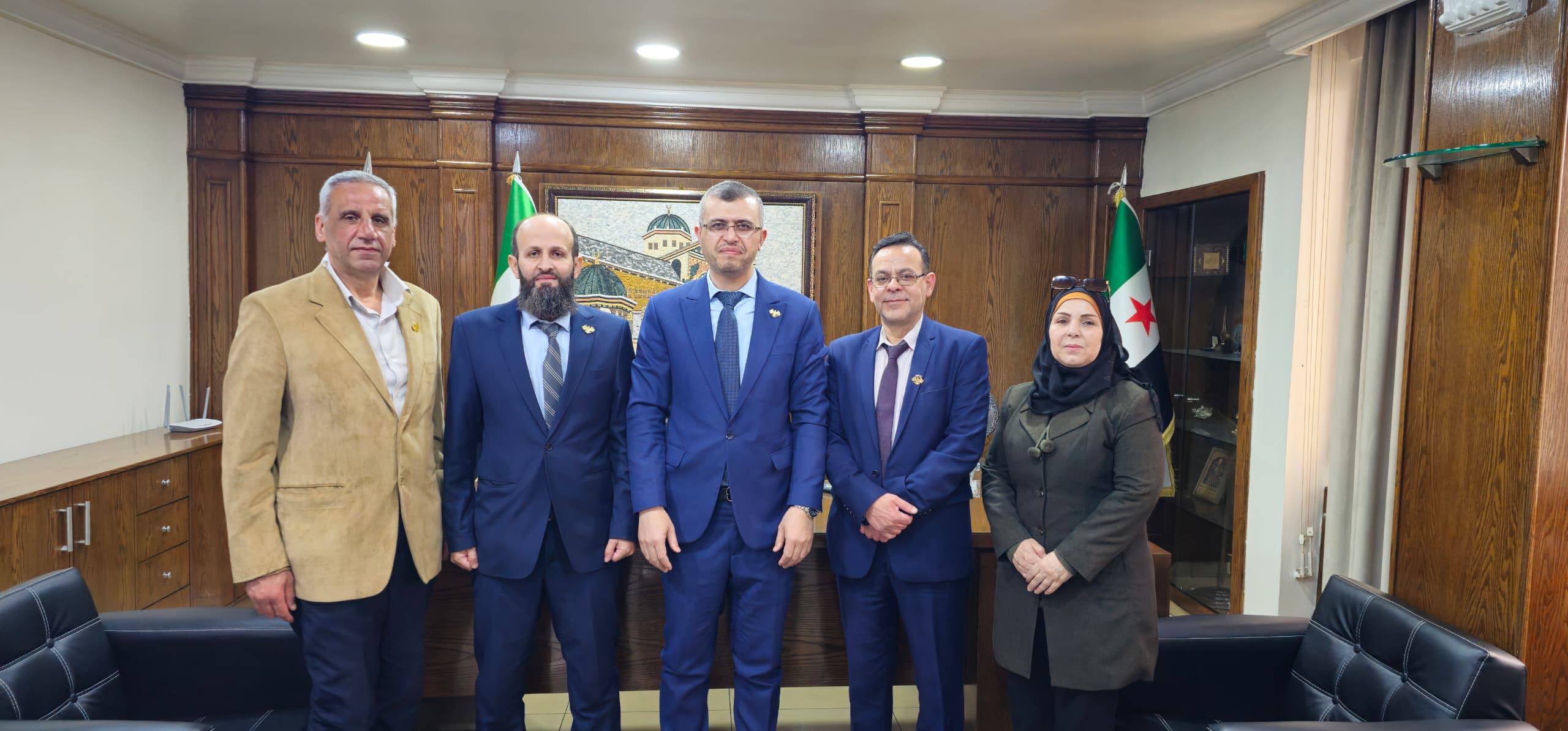 حث علاقات التعاون بين اتحاد عمال دمشق وهيئة المواصفات والمقاييس